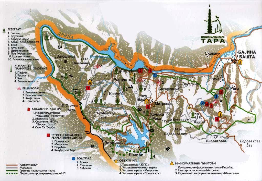 Tara National Park Map