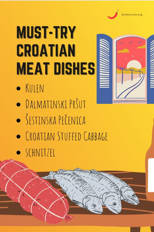 croatian meat dishes on direktorium