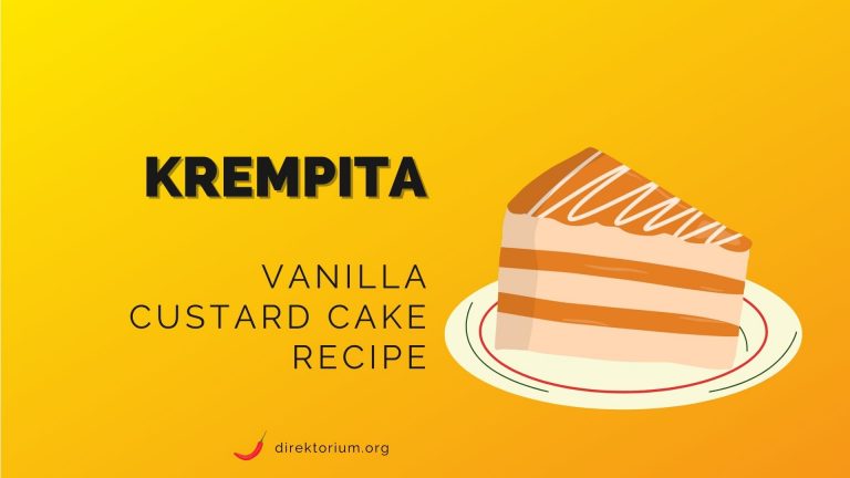 Krempita Recipe—Vanilla Custard Cake Recipe (Balkan Food)