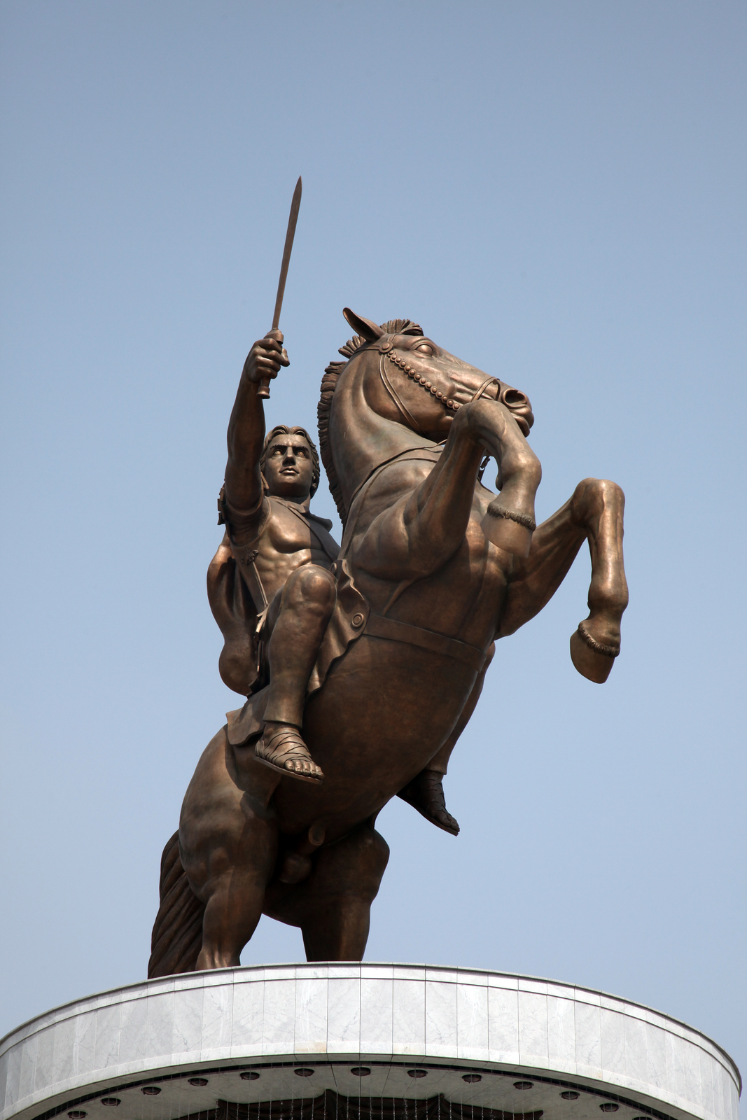 alexander the great statue skopje