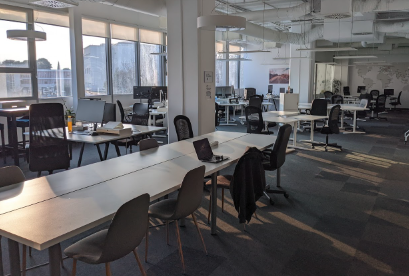 inside view of the works coworking space