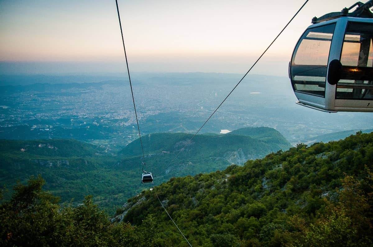 dajti cable car