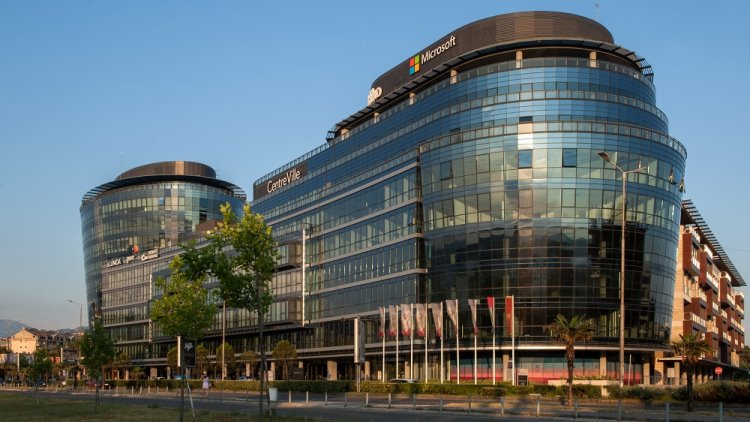 the business center in Podgorica. Street view