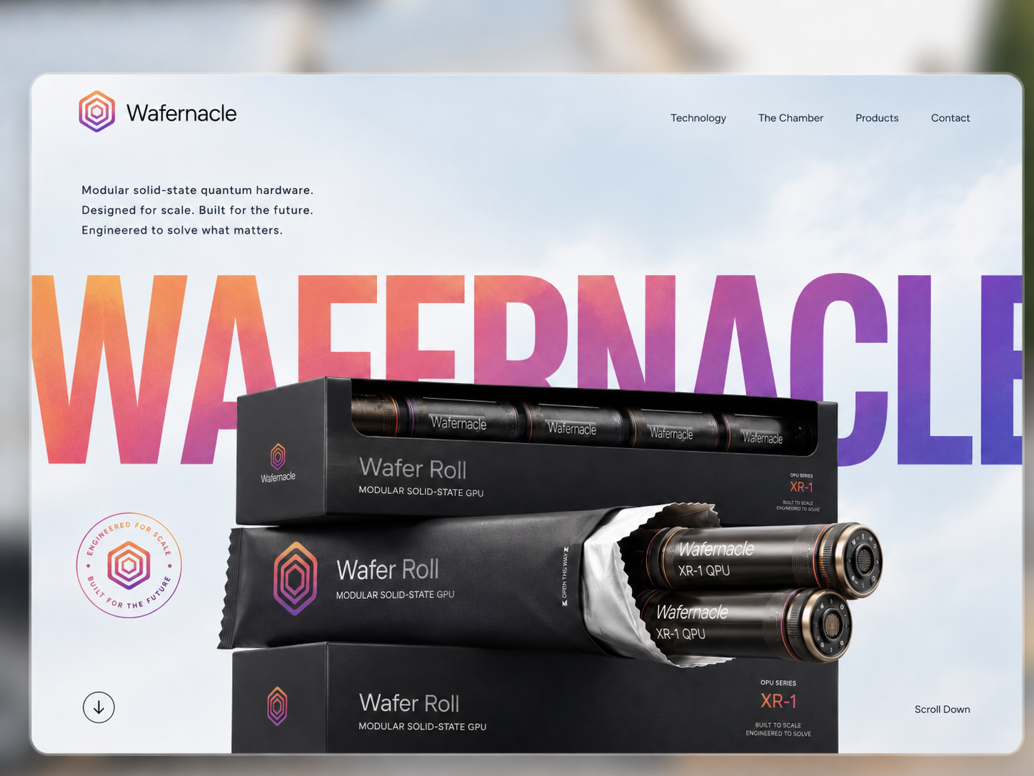 Wafernacle Landing Page Hero